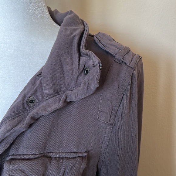 Design Lab Lord and Taylor Soft Charcoal Utility Jacket - Picture 3 of 4